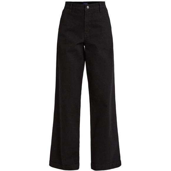 Scoop Womens Mid Rise Wide Leg Jeans Black Size 10 - Picture 5 of 7